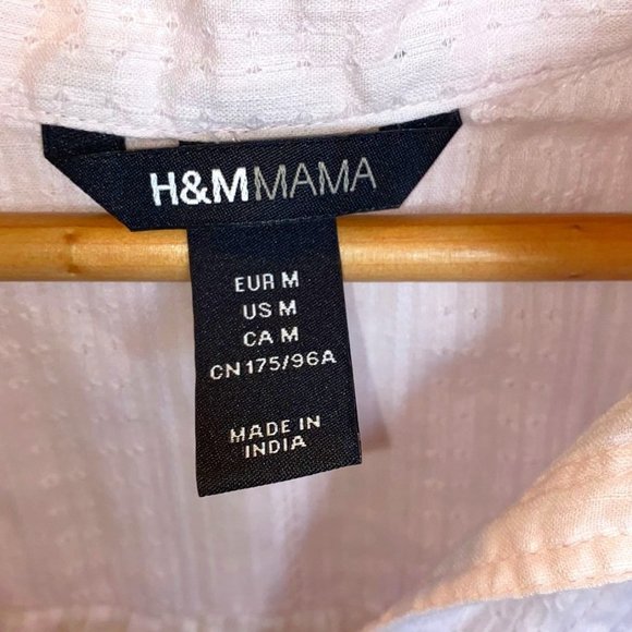 H&M Mama Maternity Top Shirt Blouse Pink Medium - Picture 3 of 4